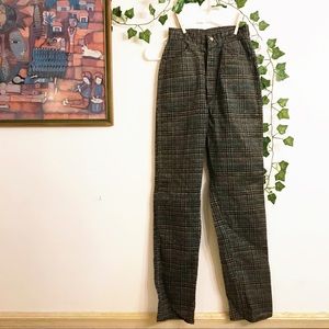 Vintage NWT Wrangler Plaid Corduroy Pants